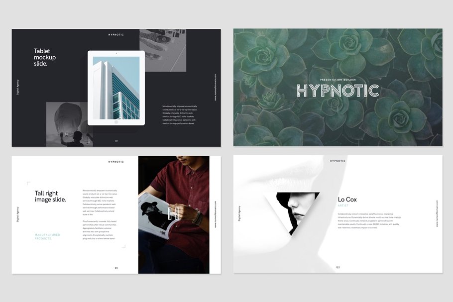 现代文化艺术 Keynote 幻灯片模板 HYPNOTIC Keynote Presentation Theme插图(4)