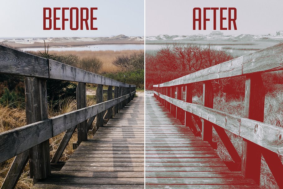 复古胶片电影特效PS动作 Filmtastic RedShift PS Film Actions插图(4)