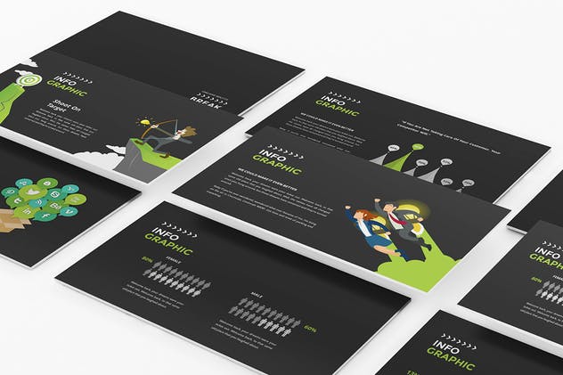 极简主义创意酷黑主题PPT幻灯片模板 Dotrakhi – Creative Minimal Powerpoint Template插图(6)