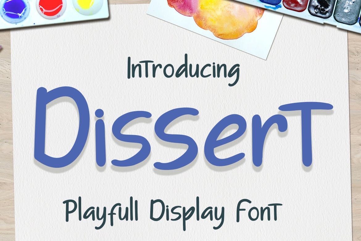 可爱手写风格儿童英文字体素材库精选 Dissert Playfull Display Font插图(1)