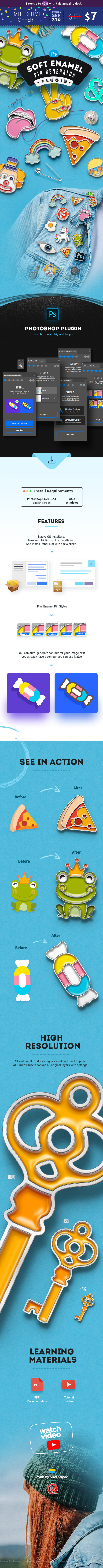 软搪瓷胸针图案生成器下载 Soft Enamel Pin Generator [exe,pkg]插图