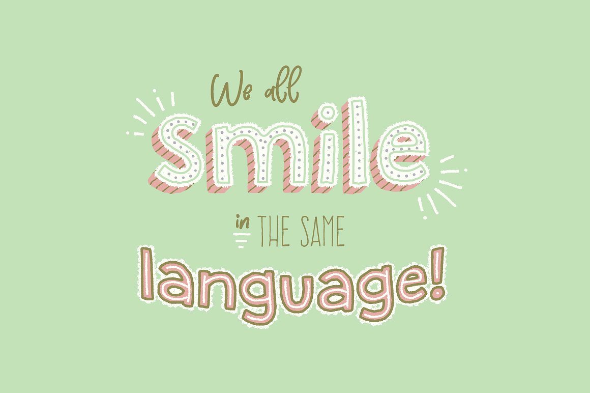 铅笔手绘风格图层样式 The Hand-drawn Pencil Type Tool Kit插图(3)