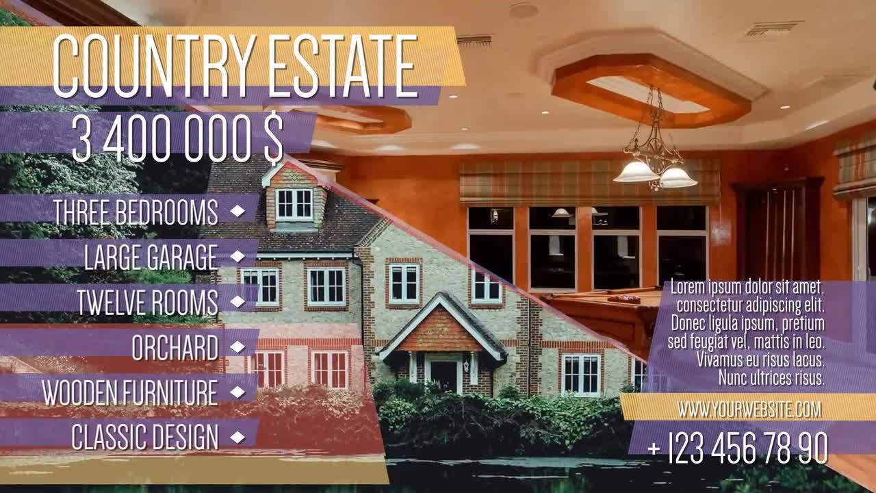 现代简洁新颖的房地产促销素材库精选AE模板