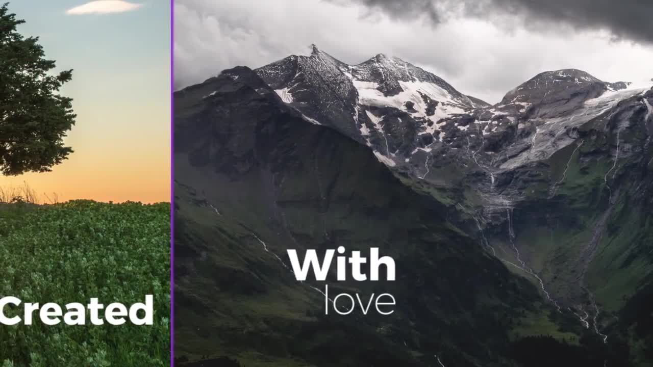 干净文字和时尚过渡效果的现代幻灯片素材库精选PR模板