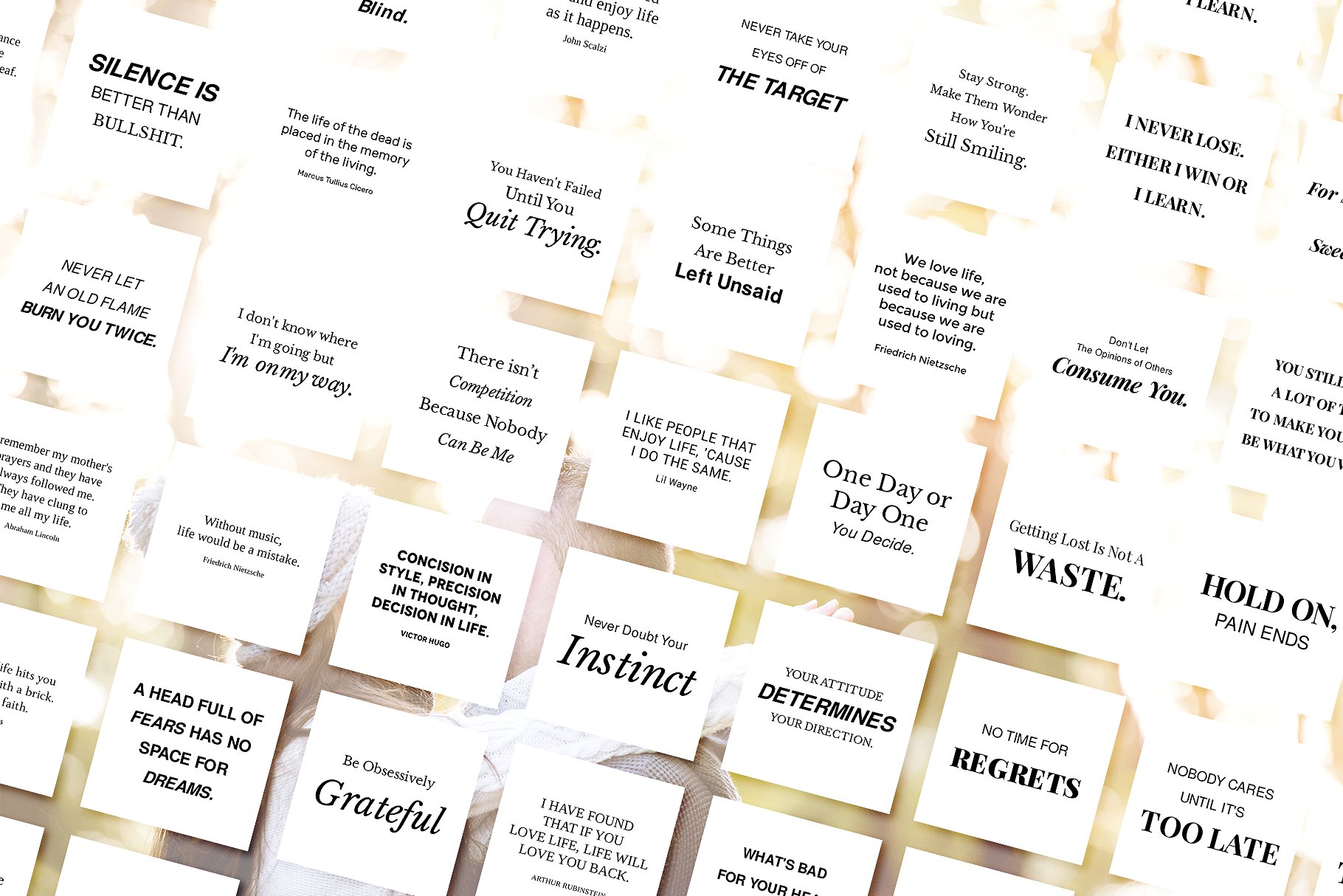 人生引语祝语语录包 Animated Life Quotes Bundle插图(2)