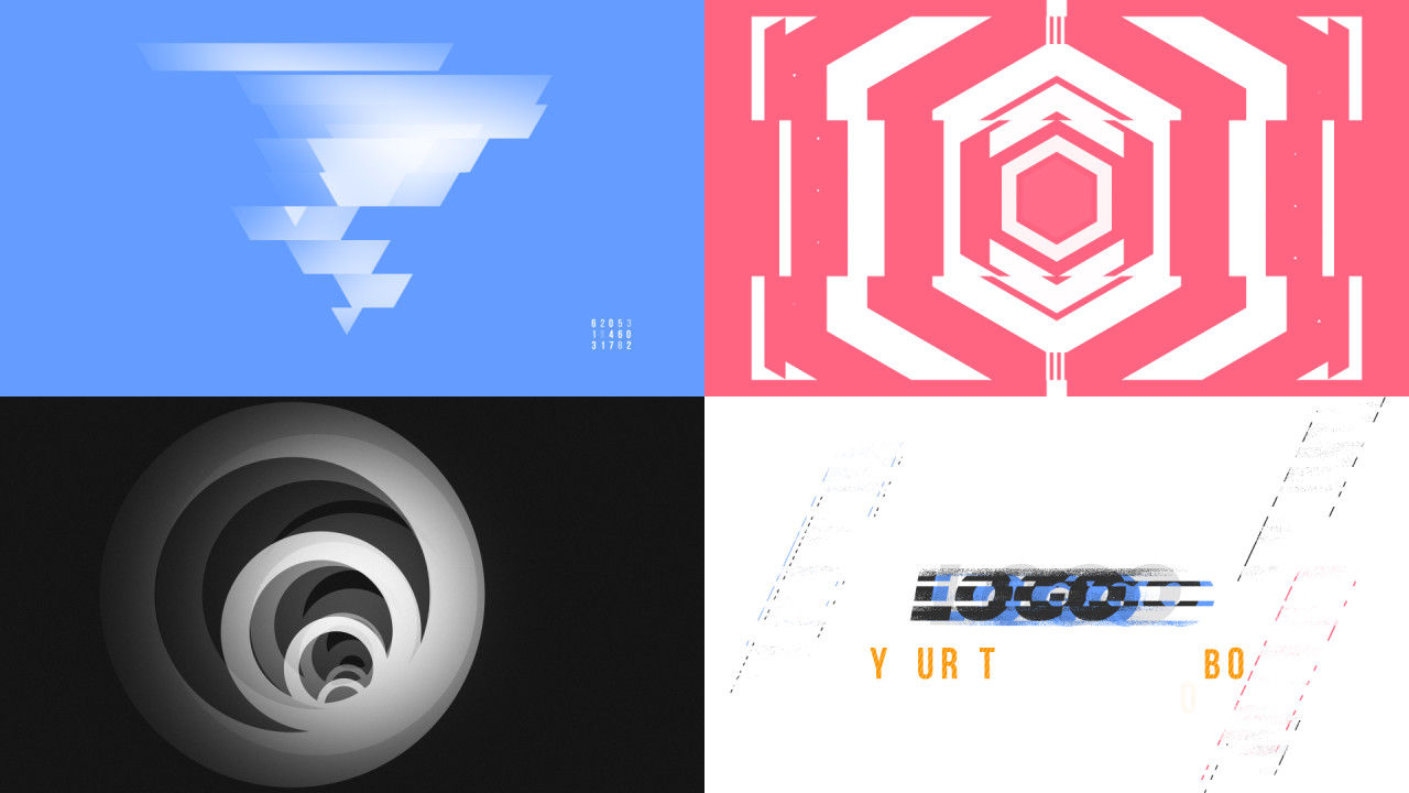 抽象介绍几何素材库精选AE模板