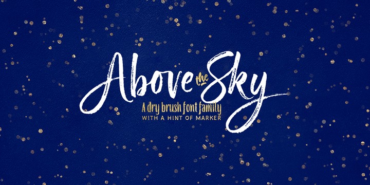 Above the Sky Font Family插图