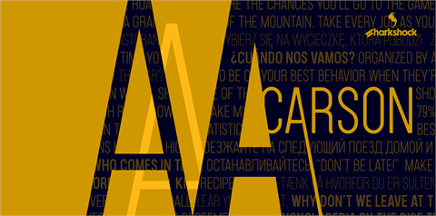 Carson font素材之家精选英文字体