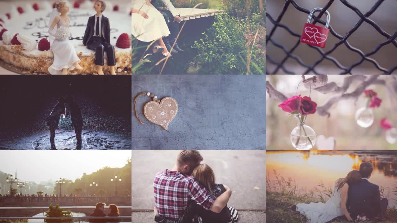 出色效果的婚礼幻灯片素材库精选AE模板