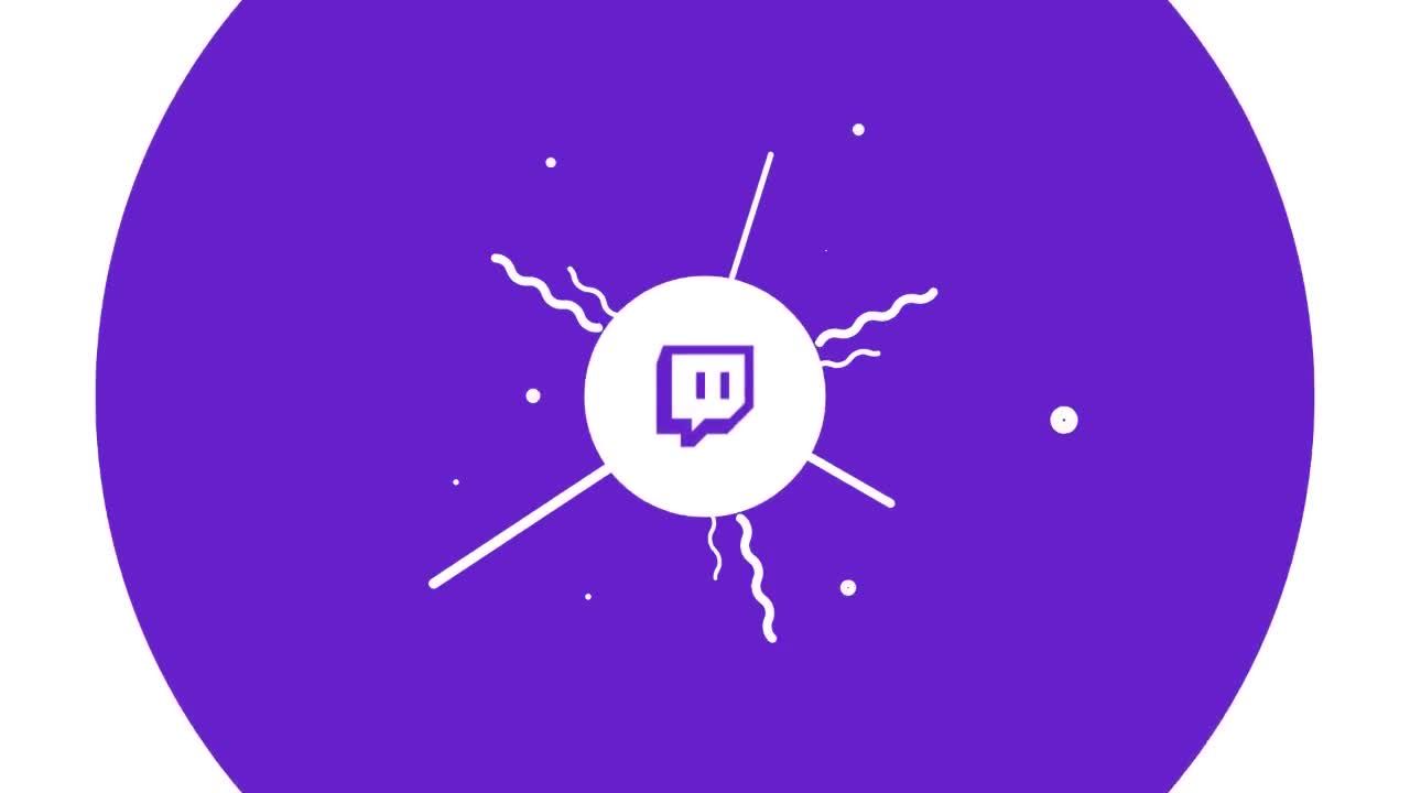 6个社交媒体徽标简单标志宣传素材库精选pr模板