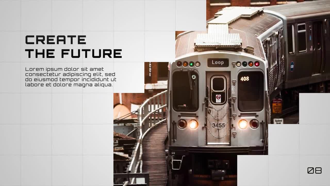 闪烁广场商务宣传素材库精选AE模板