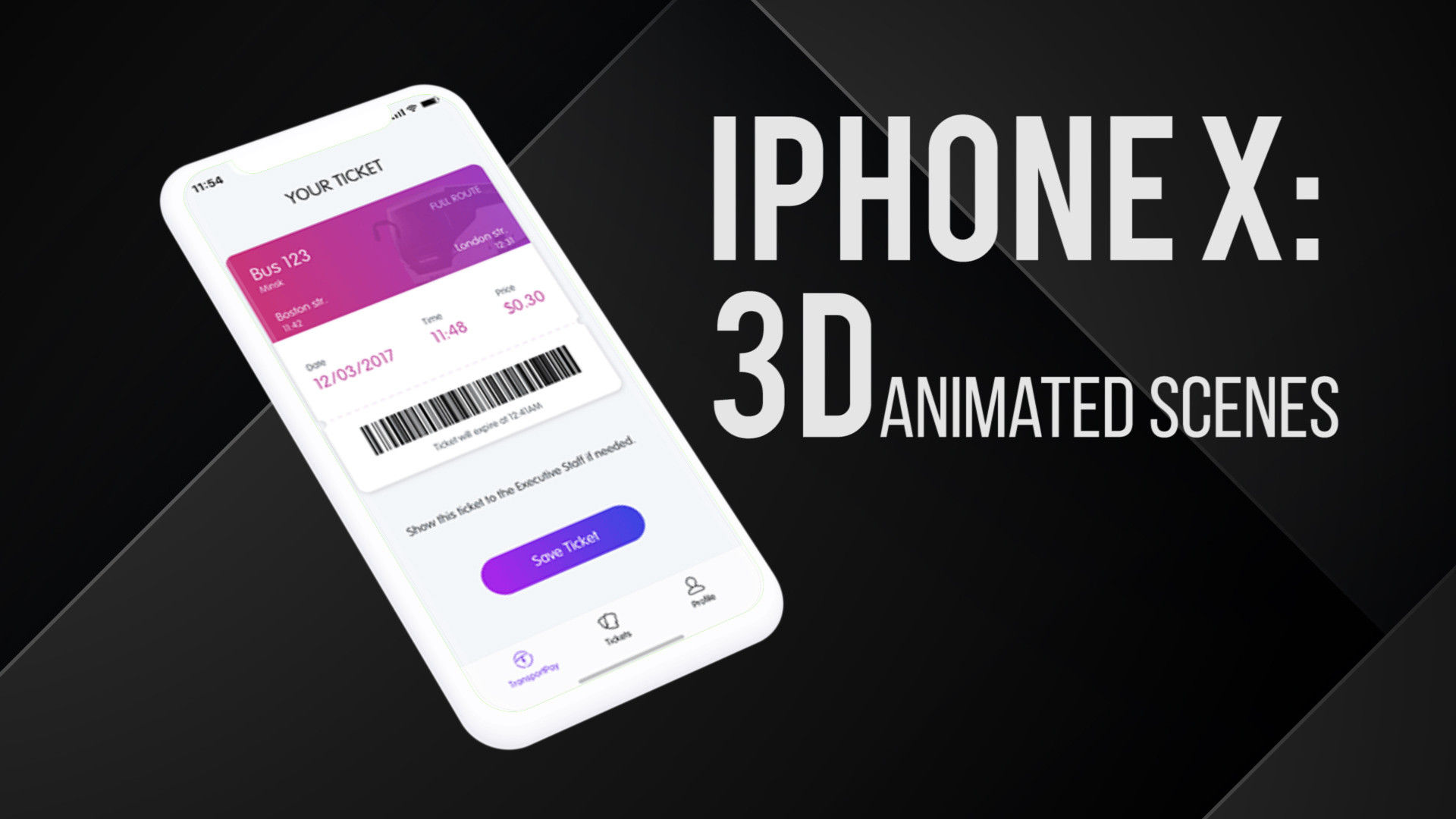 9个3D动画iPhone X介绍素材库精选pr模板