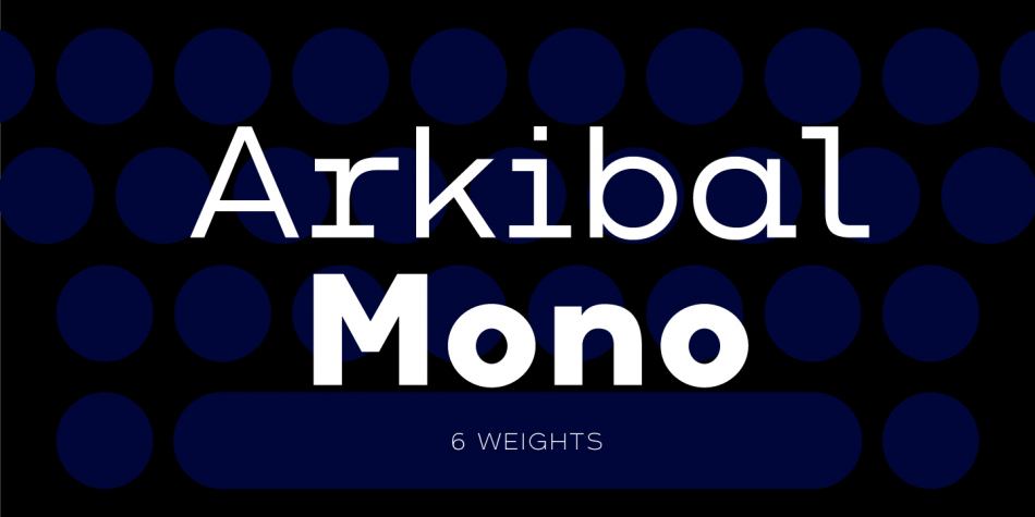 Arkibal Mono Font Family素材之家精选英文字体