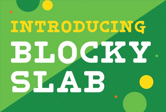 Blocky Slab – Font素材之家精选英文字体