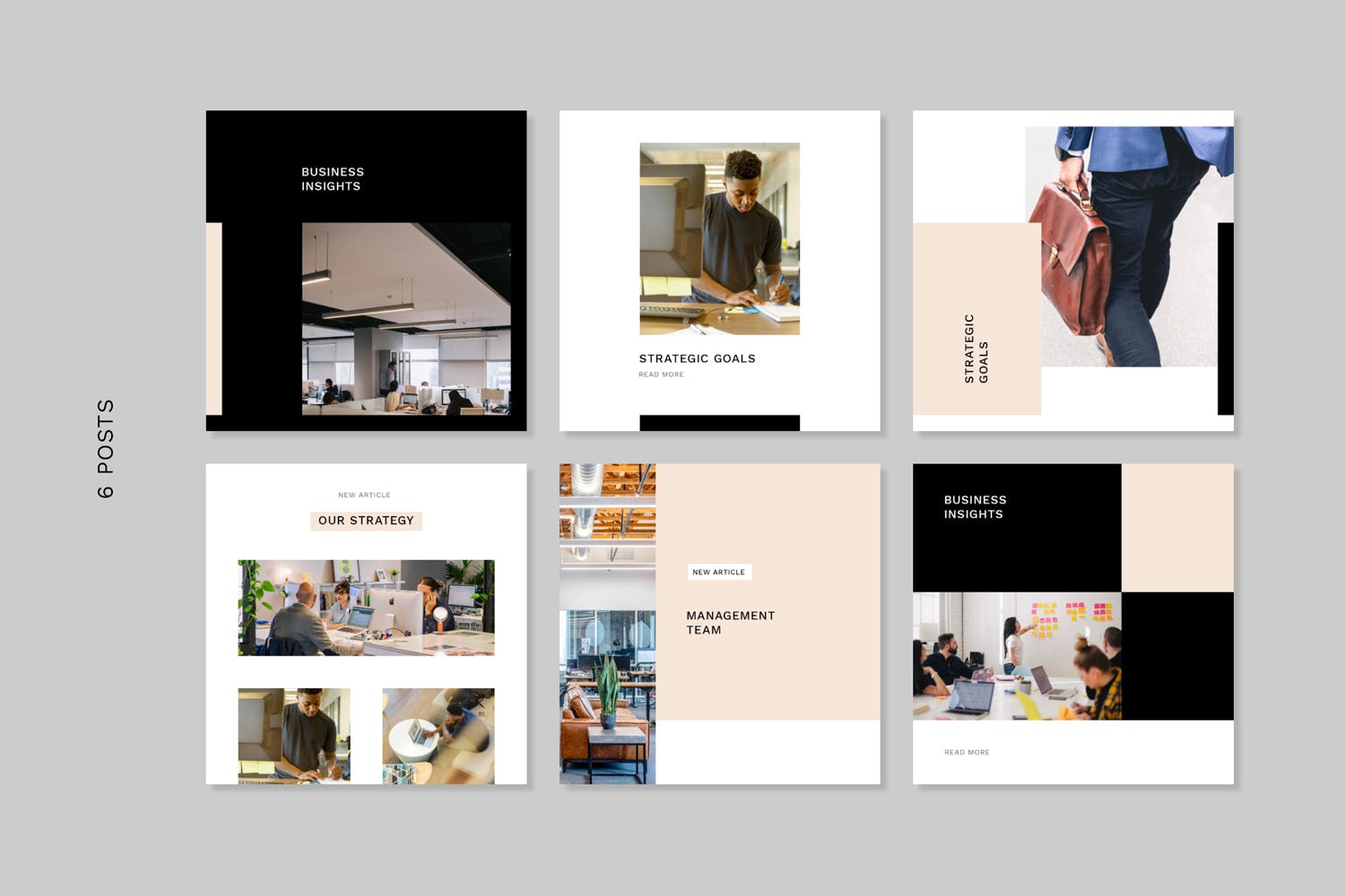 博客/杂志/技术业务/初创公司多用途社交设计素材包v49 Social Media Kit (Vol.49)插图(1)