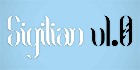 Sigilian font素材之家精选英文字体