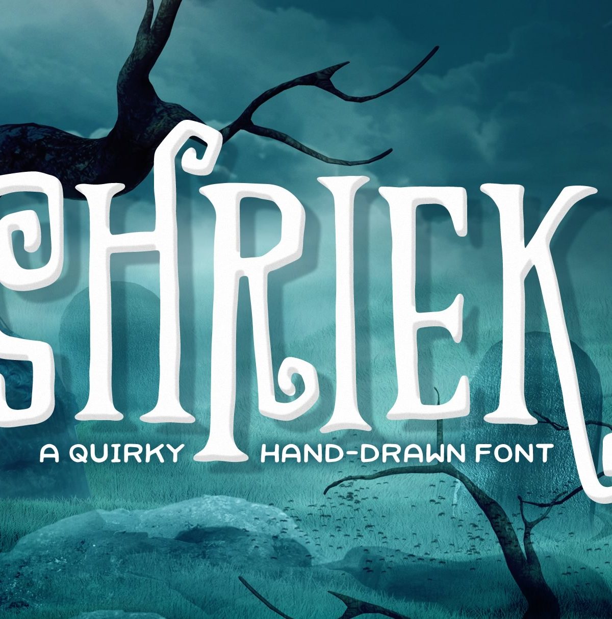 Shriek! FontRegular Font素材之家精选英文字体