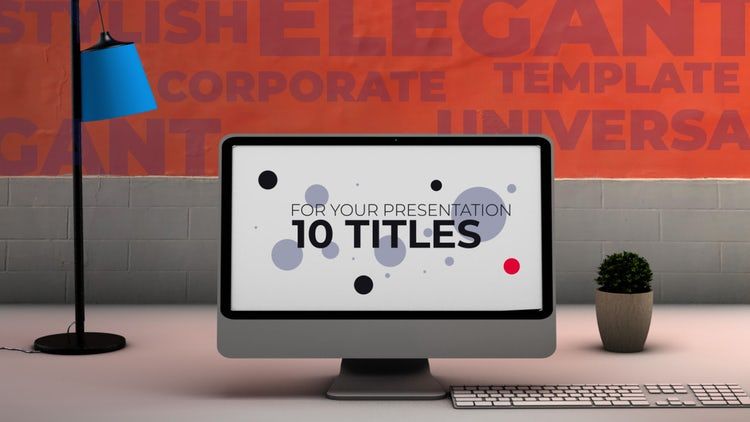 10个创意时尚的标题ae模板