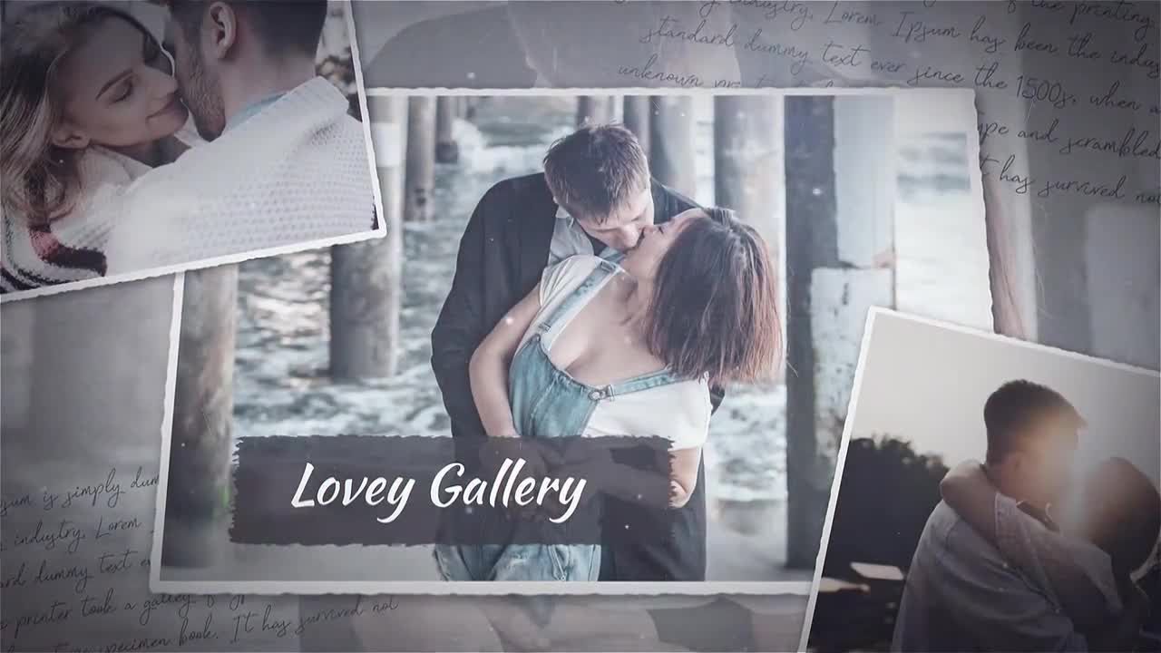 可爱的画廊动画相框素材库精选PR模板