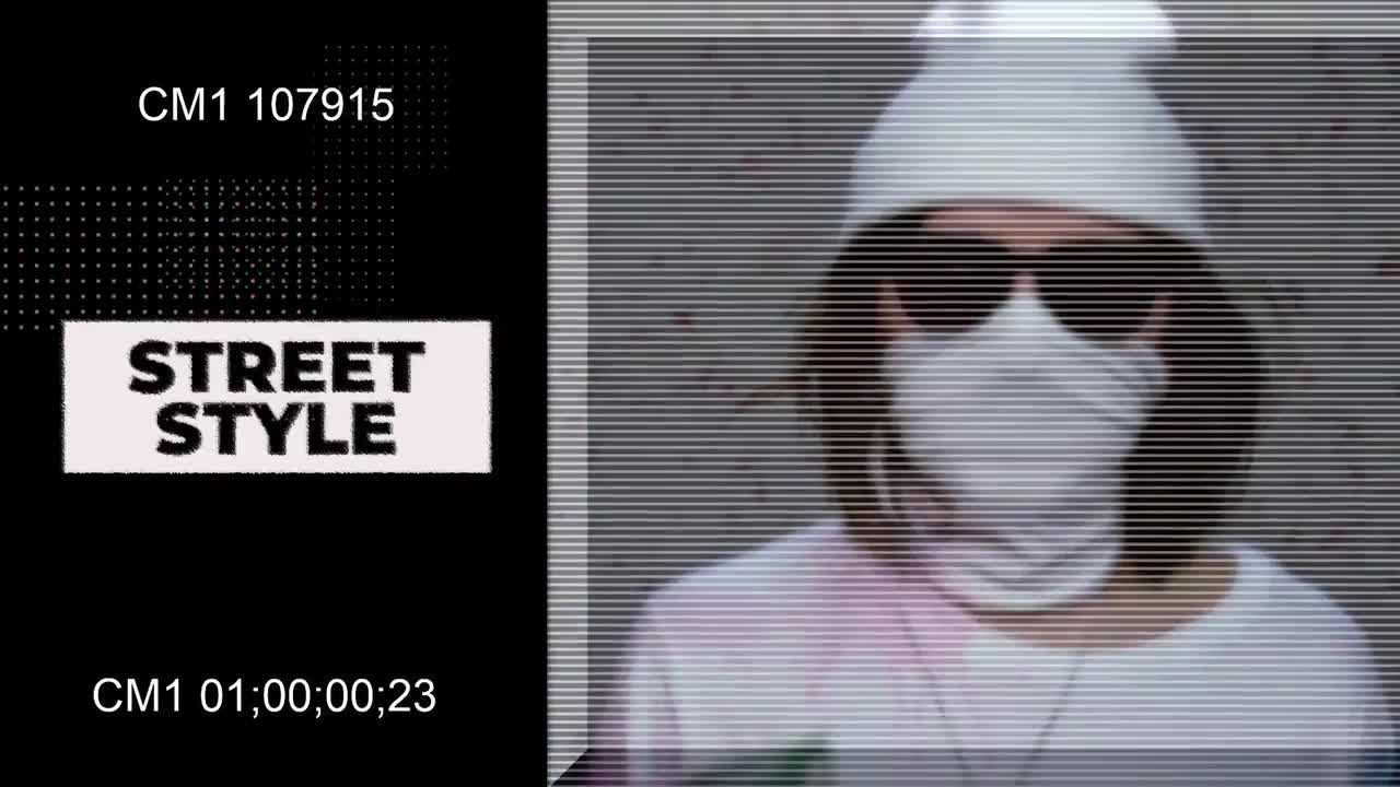 酷炫分裂的抖动文字商业开场片头视频素材库推荐PR模板