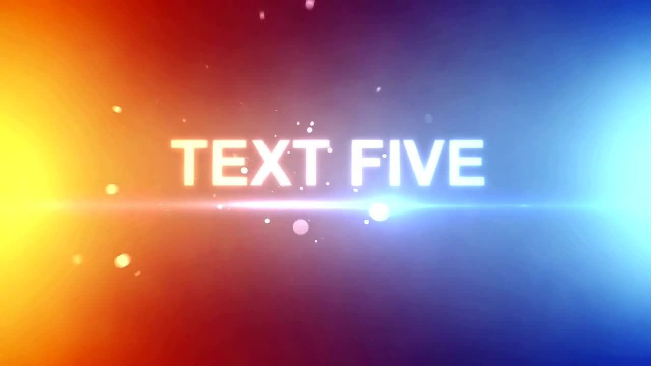 冷热美丽标志彩色素材库精选AE模板