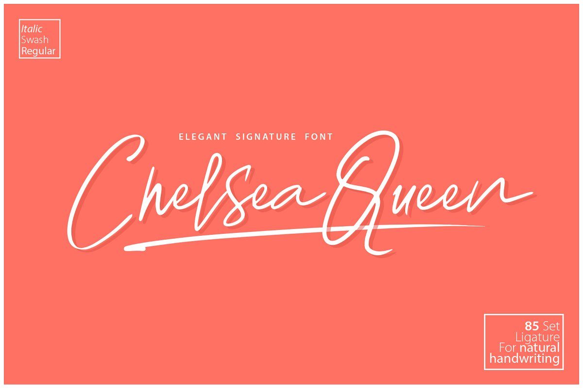 Chelsea Queen Font素材之家精选英文字体