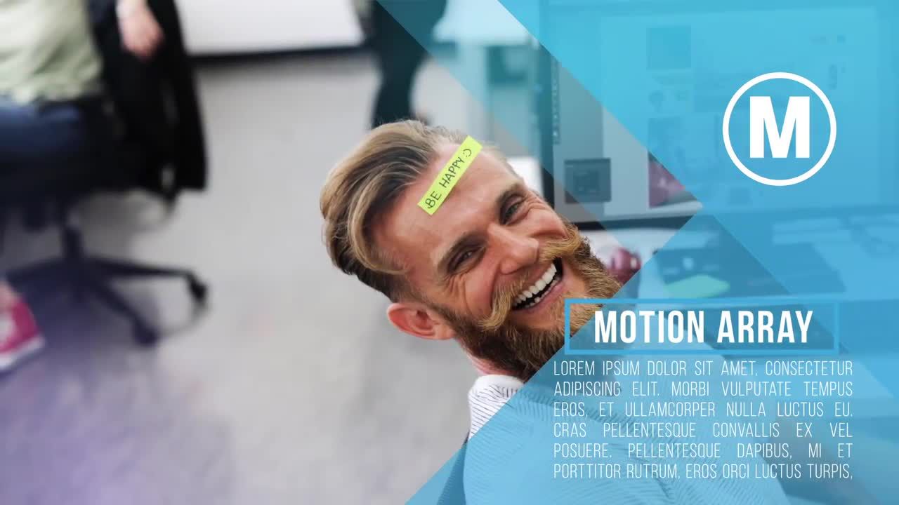 干净而现代设计的企业幻灯片素材库精选AE模板