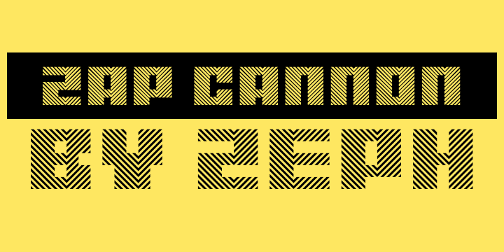 Zap Cannon font插图 Zap Cannon font插图