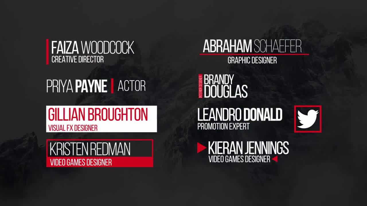 8个现代巧妙的动画下三分之一标题素材库精选AE模板