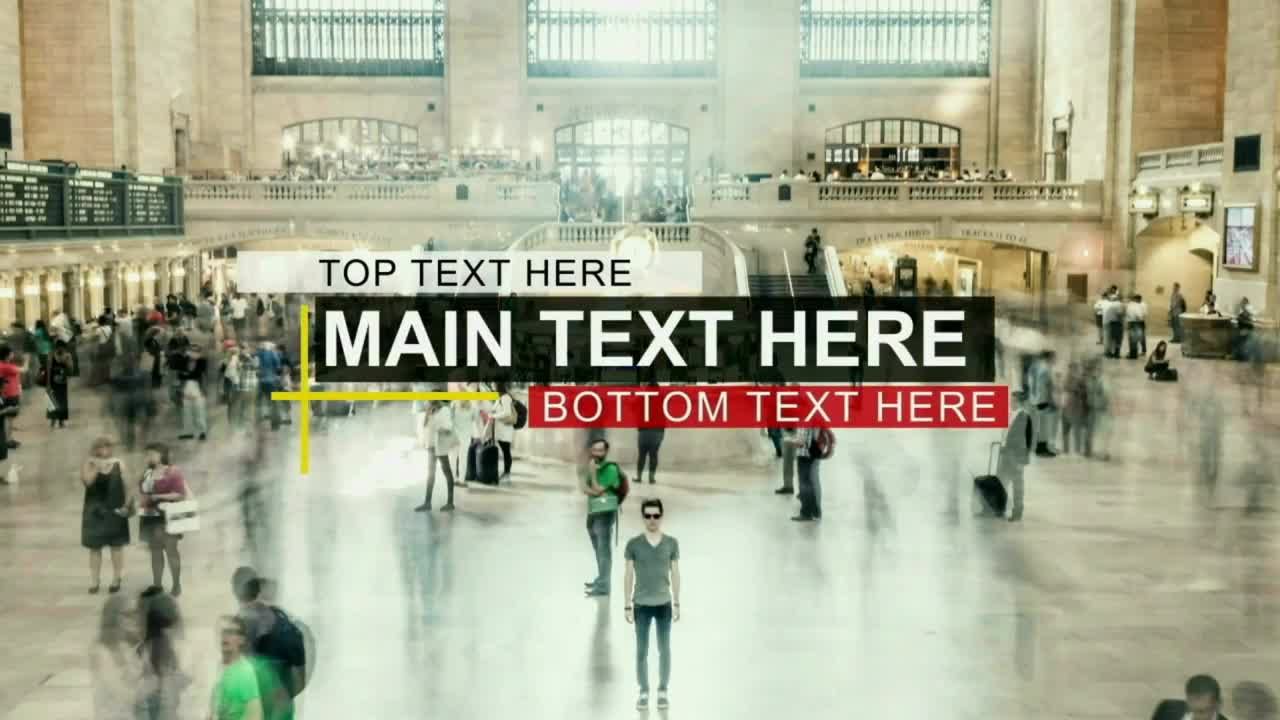 5个干净且创造性的动画下三分之一和全屏标题动画素材库精选AE模板