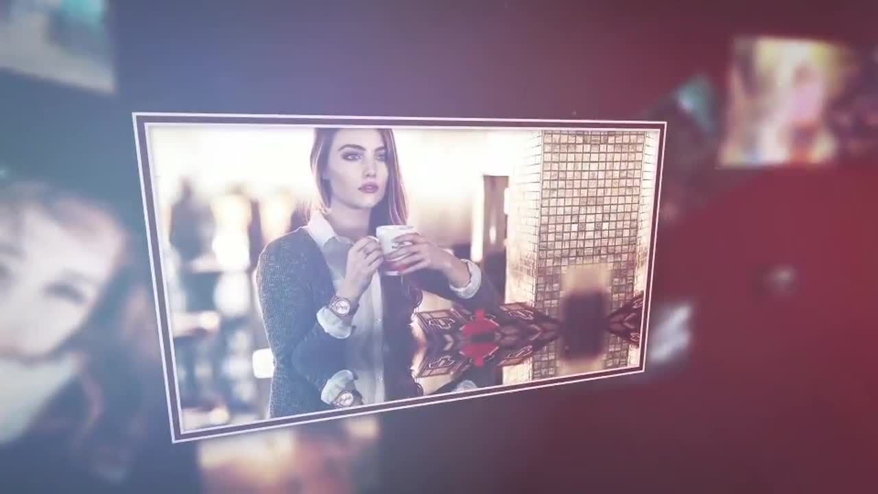 炫彩漏光效果活动视频图文展示素材库精选AE模板