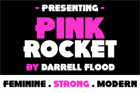 Pink Rocket font素材之家精选英文字体