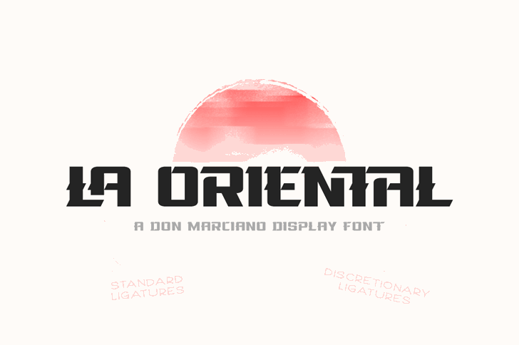 La Oriental font插图