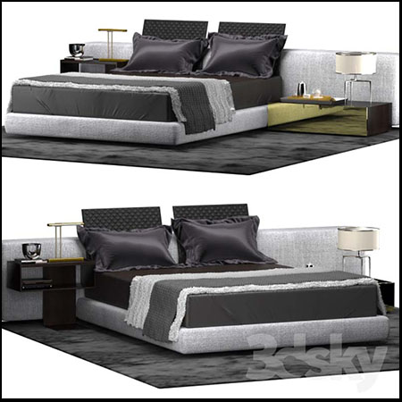 欧式现代双人沙发素材之家精选3D模型