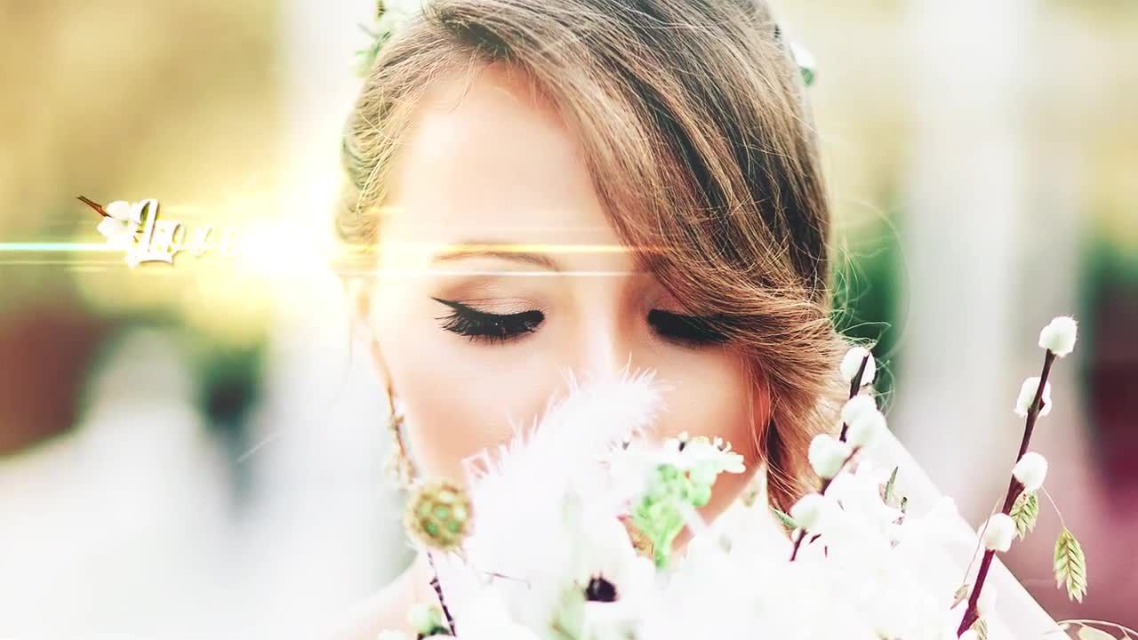 唯美浪漫婚礼幻灯片展示素材库精选AE模板