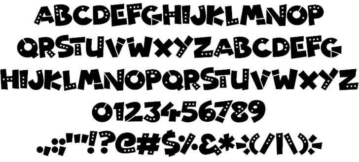 Patchy Robots font插图1