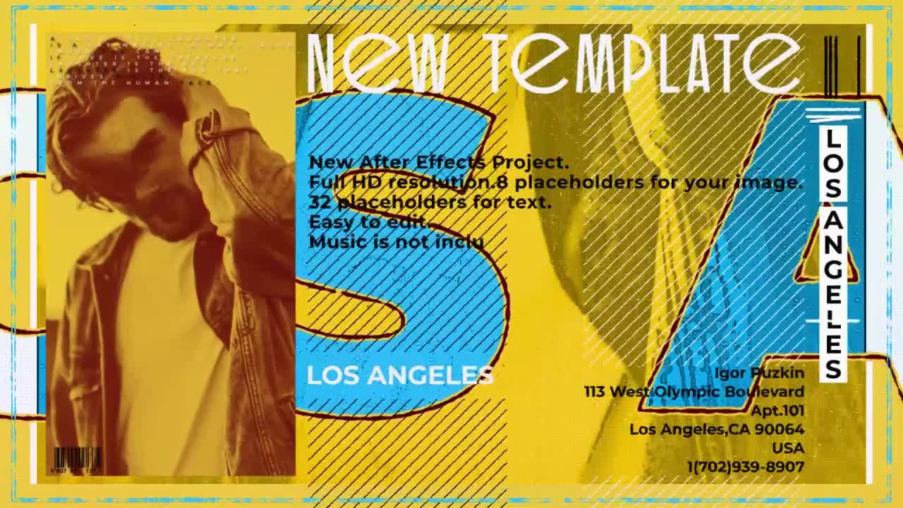 时髦的外观和时尚动画的企业幻灯片素材库精选AE模板