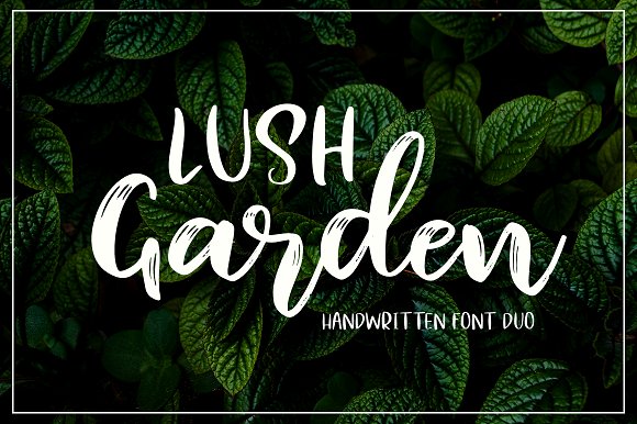 Lush Garden Font素材之家精选英文字体