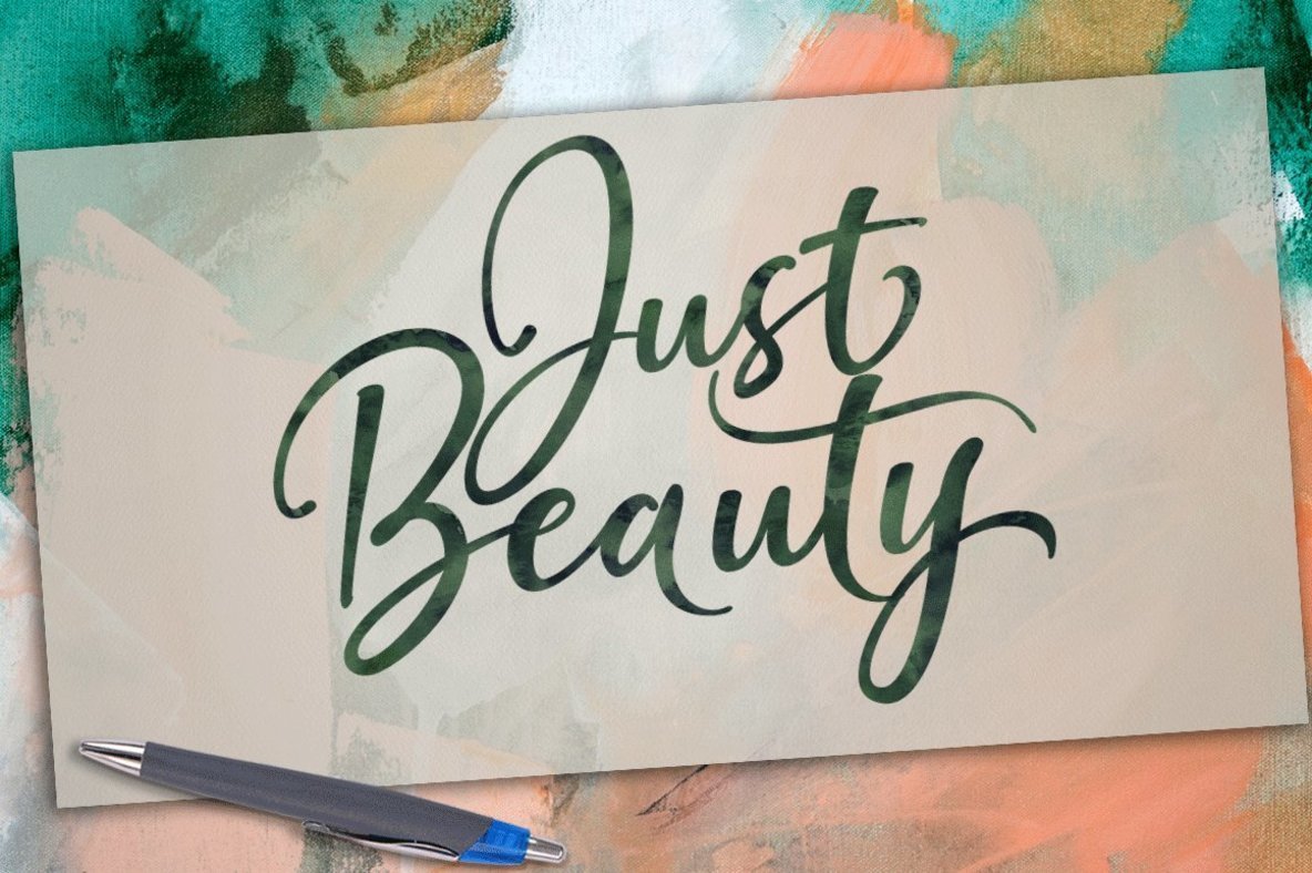 Just Beauty Font素材之家精选英文字体