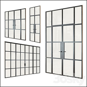 阁楼玻璃移门素材之家精选3D模型