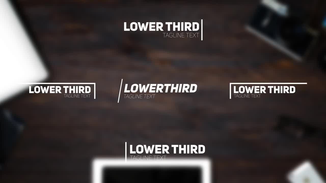 52下三分之一文本标题素材库精选AE模板