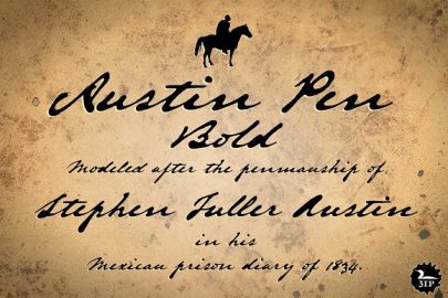 Austin Pen Bold素材之家精选英文字体