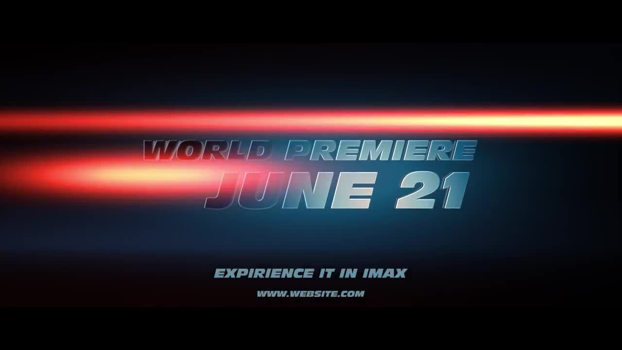 赛车风格pr标题序列模板