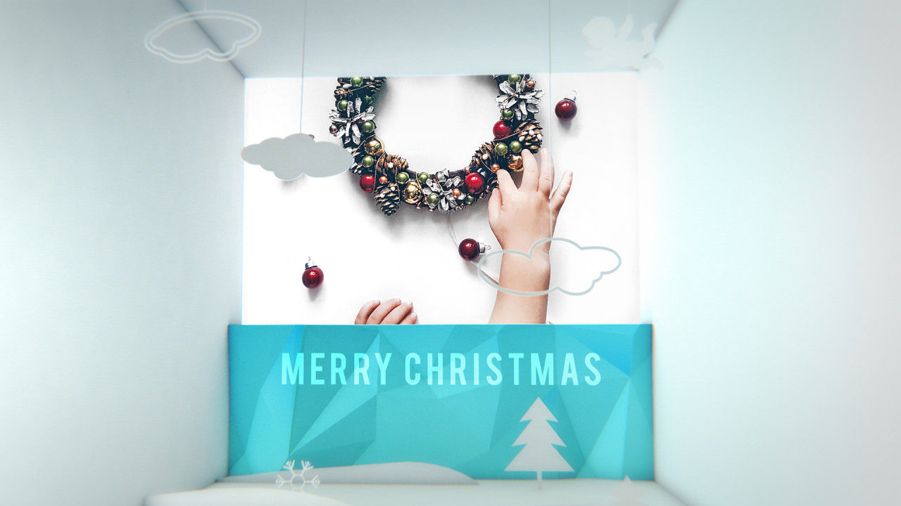 圣诞节12天3D日历素材库精选AE模板