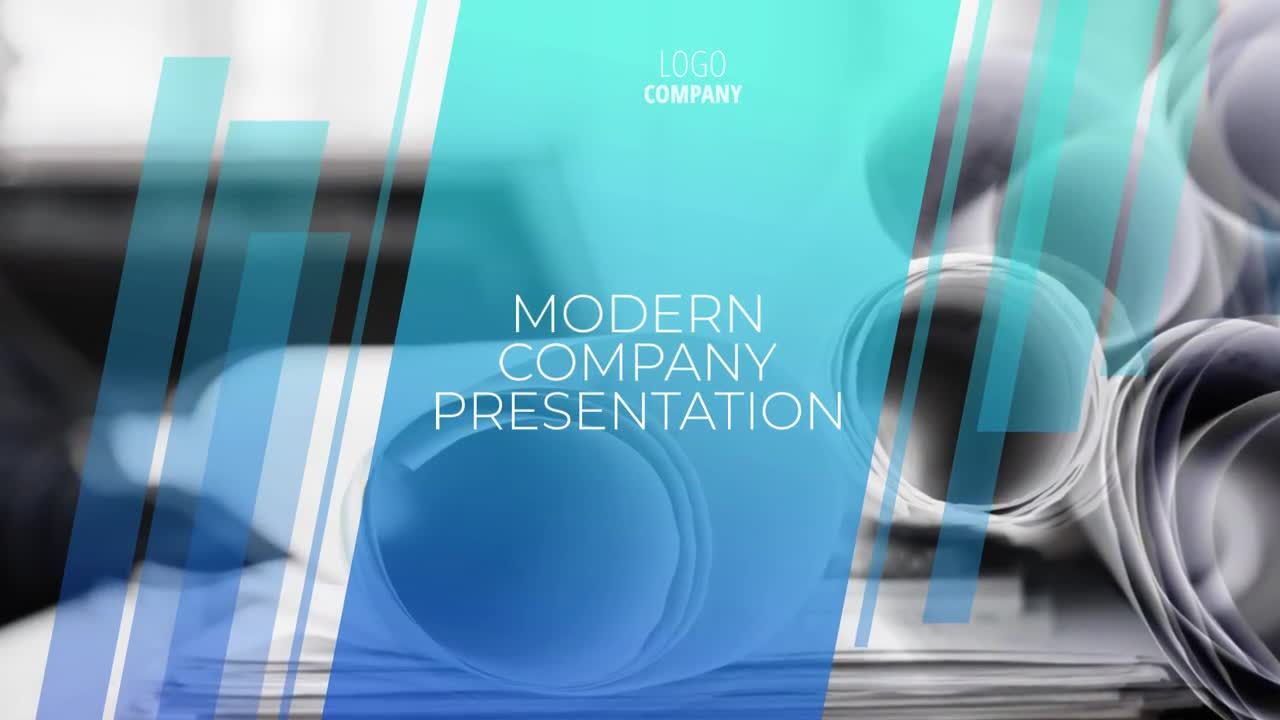 令人鼓舞和有说服力的现代公司介绍素材库精选pr模板