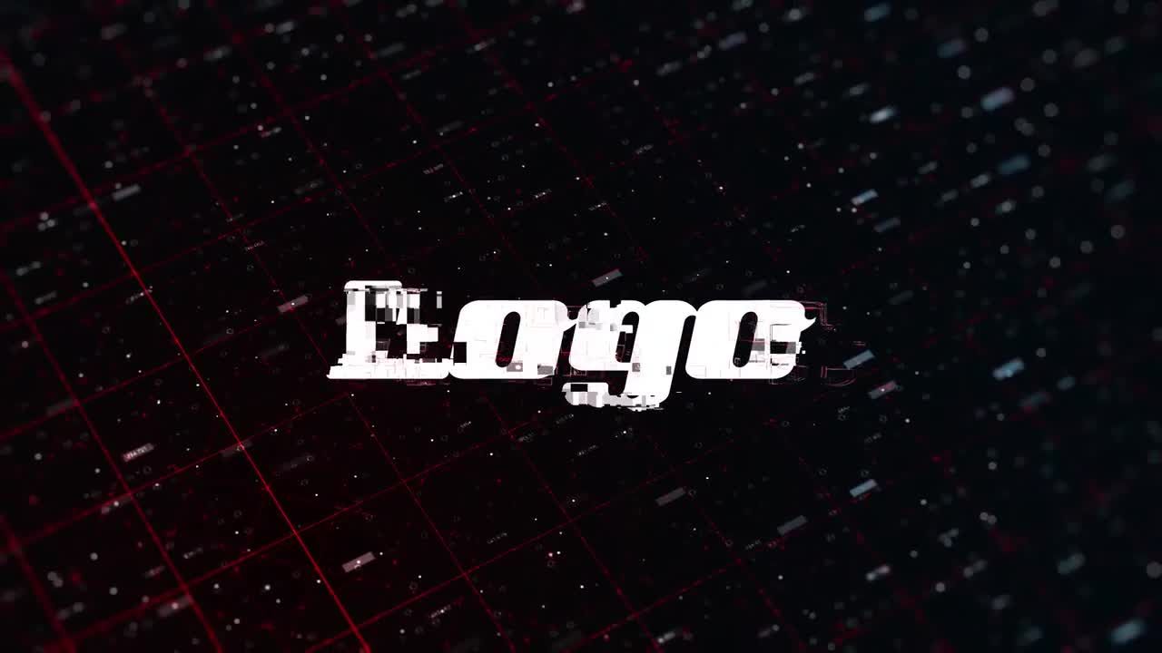 动态动画数字徽标显示素材库精选AE模板