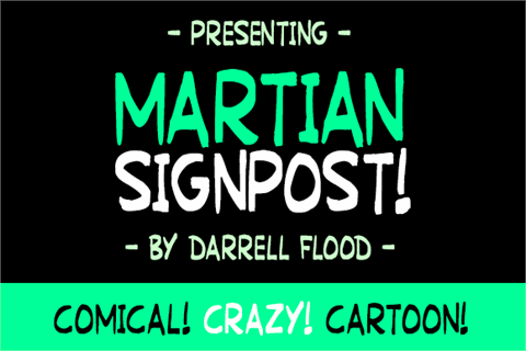 Martian Signpost font素材之家精选英文字体