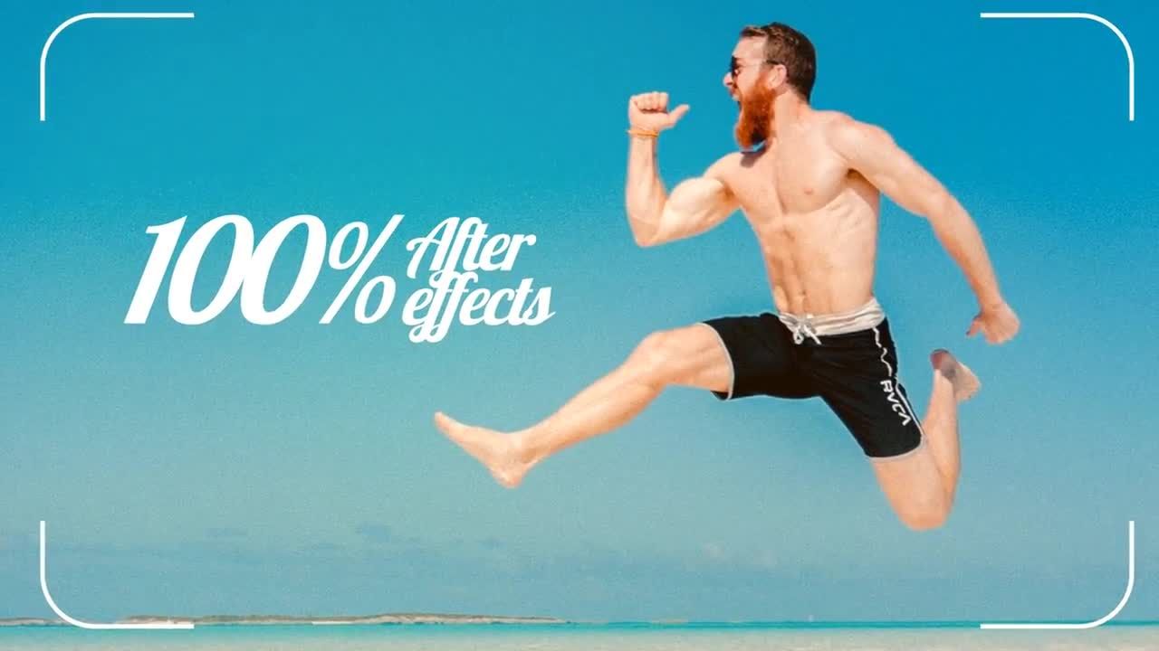 时尚夏季旅游动画幻灯片素材库精选AE模板