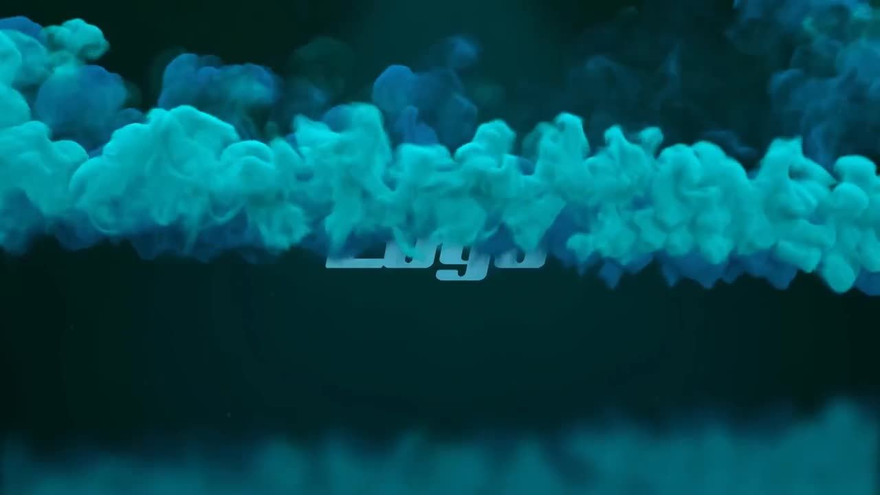 炫彩动态烟雾logo动画素材库推荐PR模板