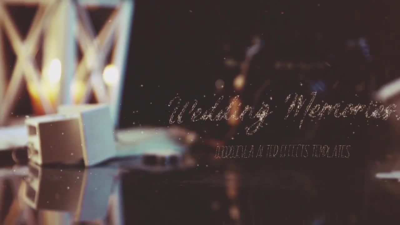 优雅复古婚礼动画素材库精选AE模板